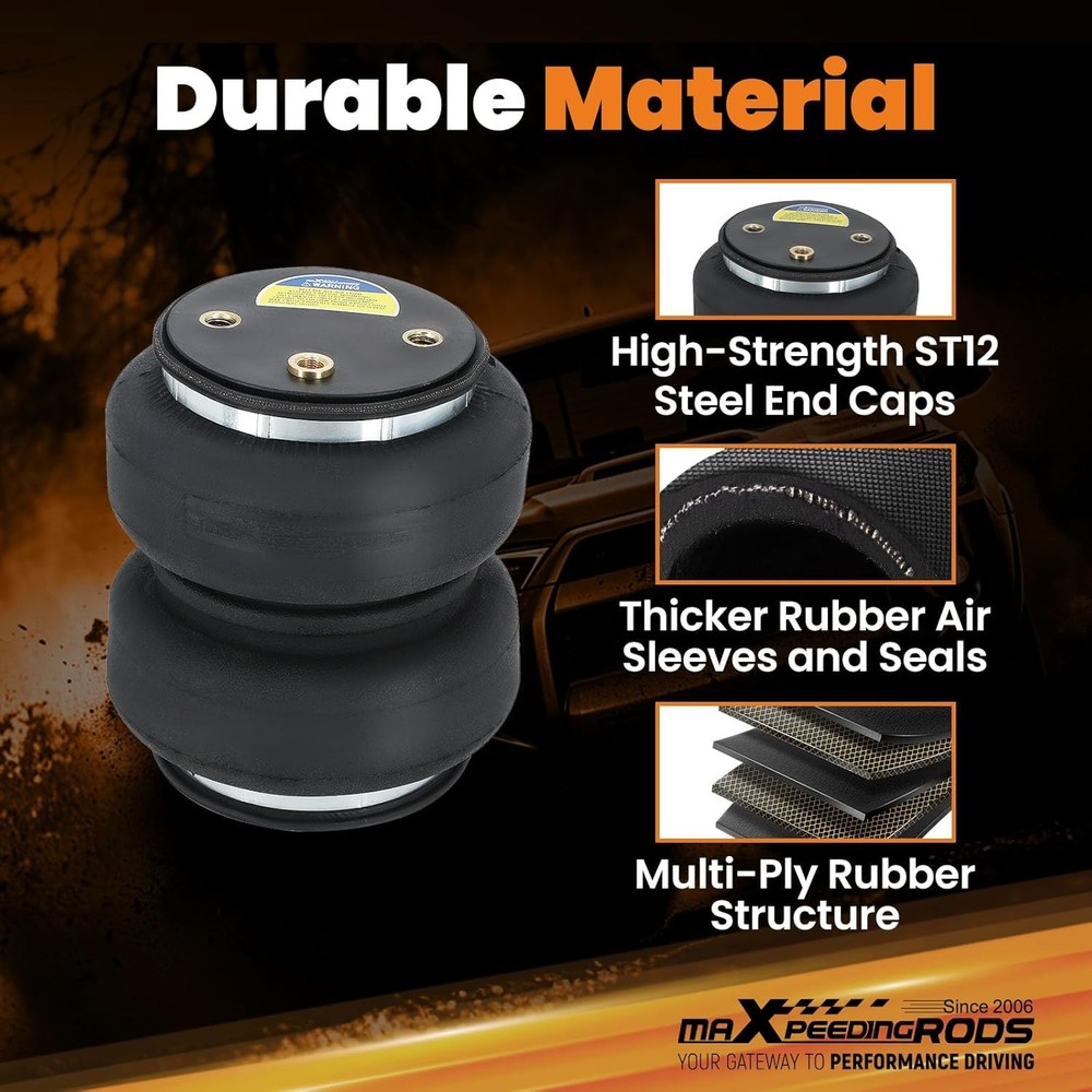 maXpeedingrods 5000 lbs Replacement Air Helper Spring Bags with 2 Pieces