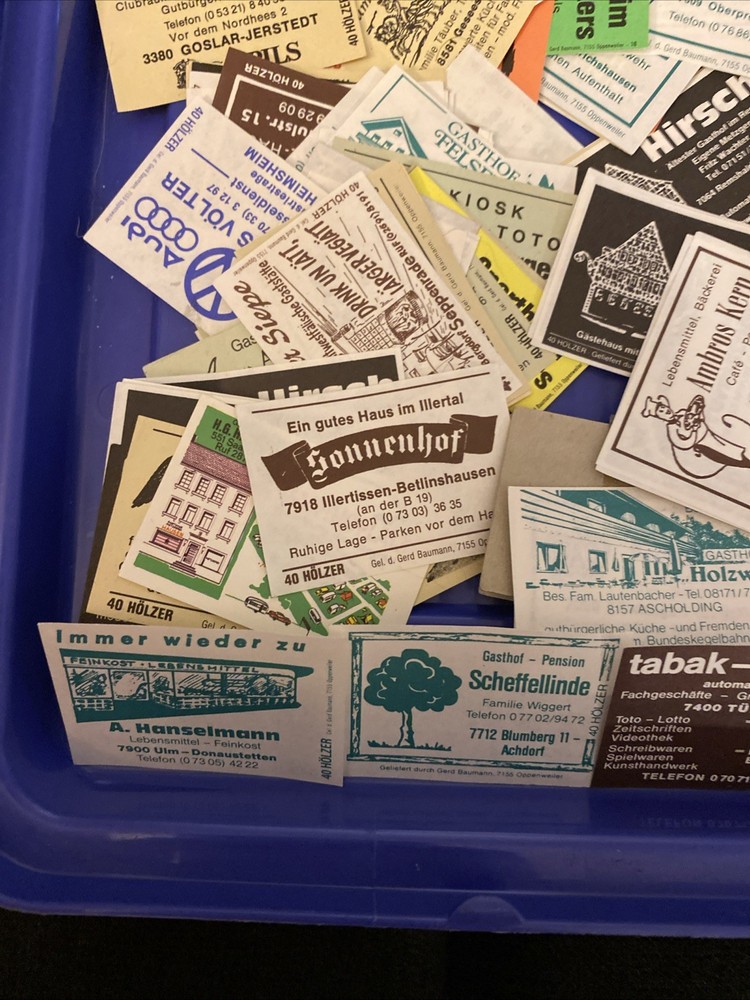 Assorted Matchbox Labels Most Foreign