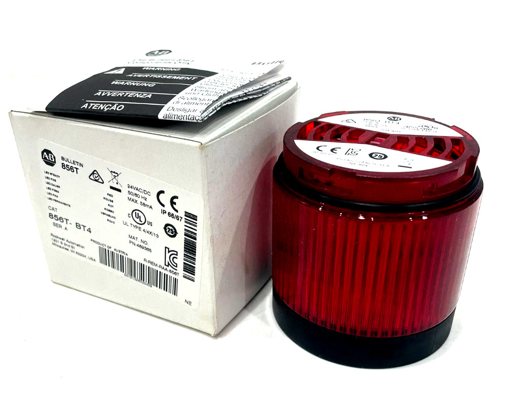 ALLEN BRADLEY 856T-BT4 STACK LIGHT SER. A 856TBT4 NEW, SURPLUS