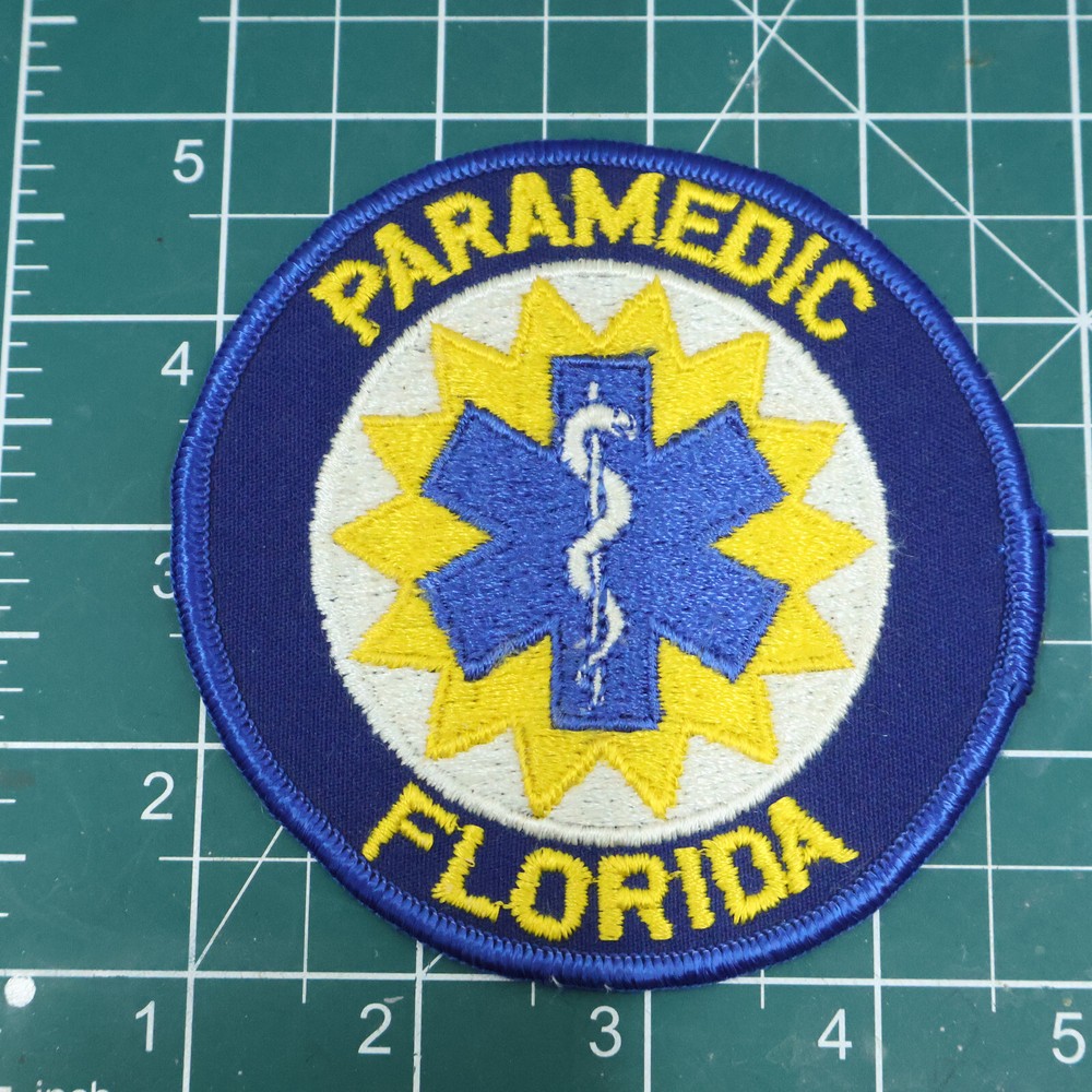 Florida Paramedic Uniform Shoulder Patch Sew On NEW