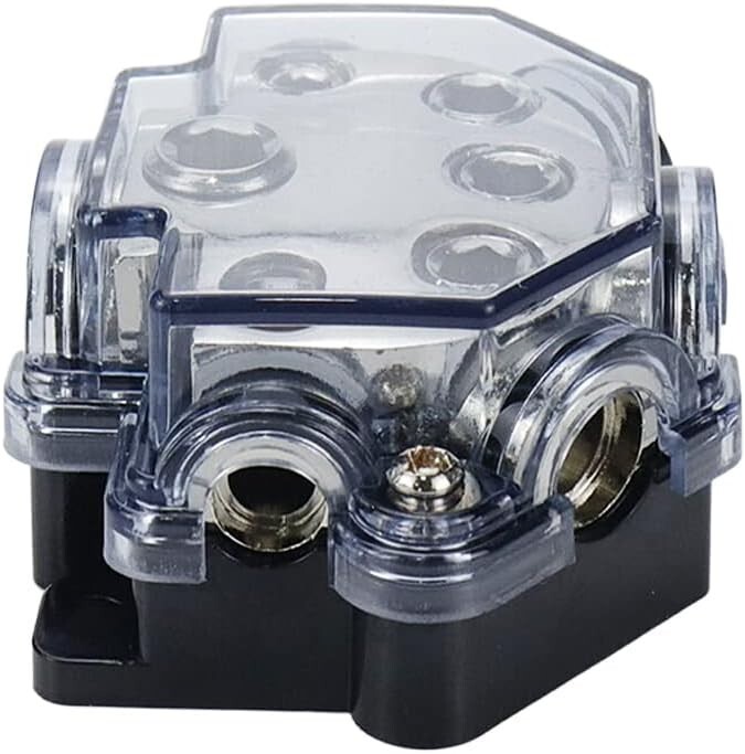 Lightweight Flame Retardant Power Distribution Block - 2pc Set for Audio Systems