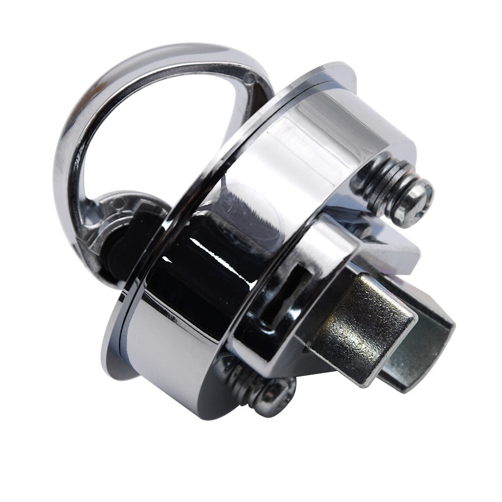 2" Round Locking Flush Pull Latch Hatch Lift Key Marine Boat Door Deck Hardware