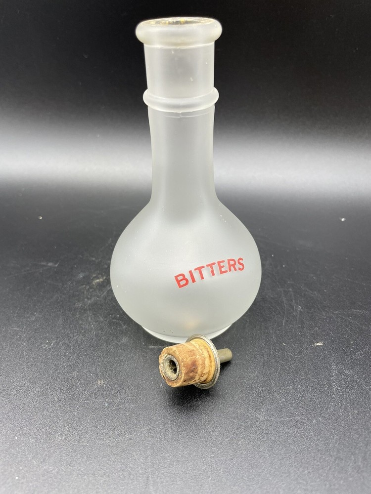 Vintage Hazel Atlas Bitters Bottle Cocktail Barware