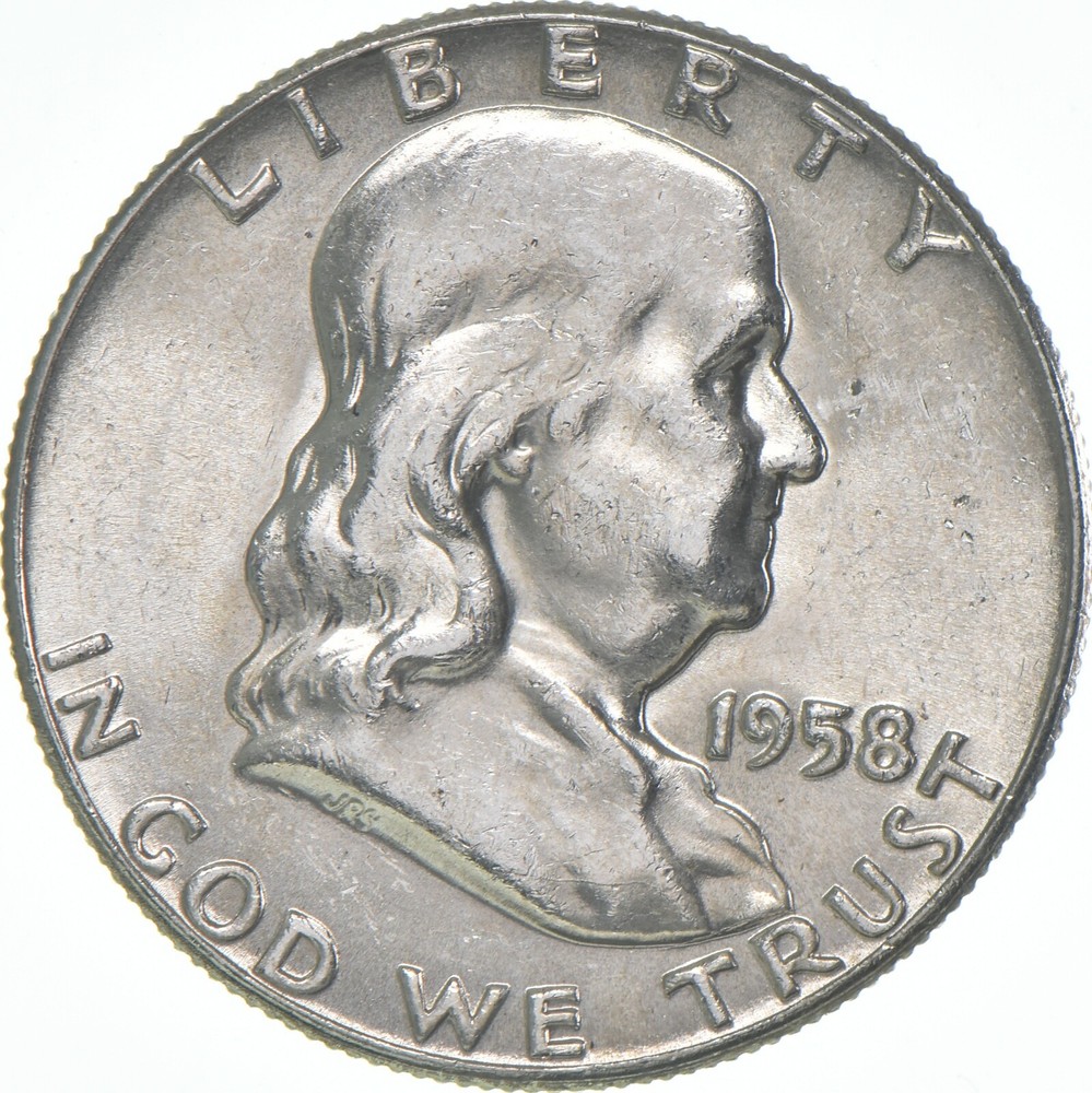 1958 Franklin Half Dollar AU