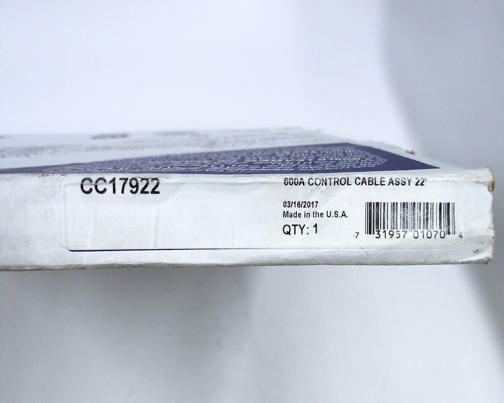 -NEW- SeaStar Solutions CC17922, 600A Control Cable Assembly, 22ft