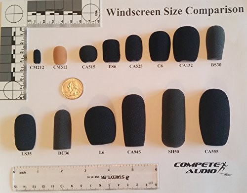 CM212 Mini Lavalier (tiny!) Foam Microphone Windscreens (Microphone Black