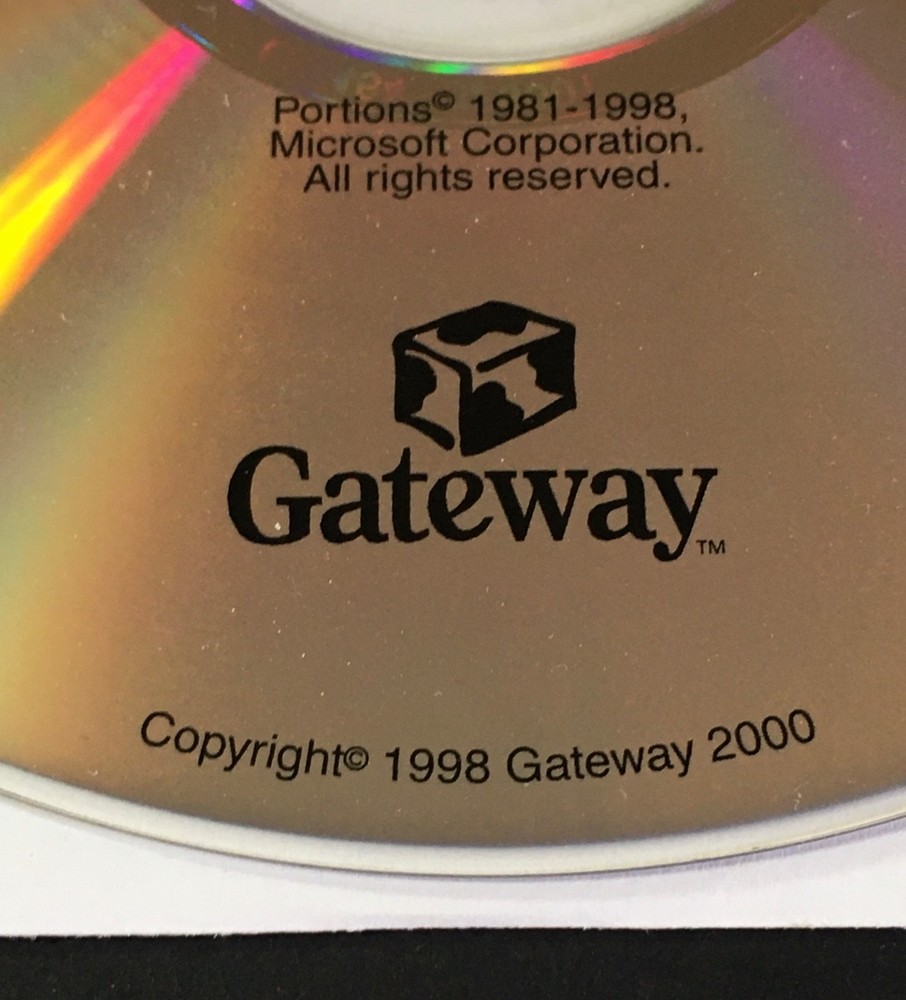 Windows System Restoration CD v 7.3 Copyright 1998 Windows 95, 98 or Windows NT