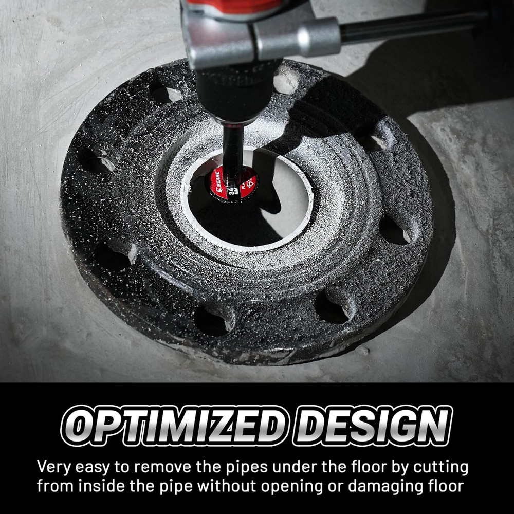 Inside Pipe Cutter PVC Pipe Pipe Cutter Replaceable Diamond Grit Blades 2-1/2"