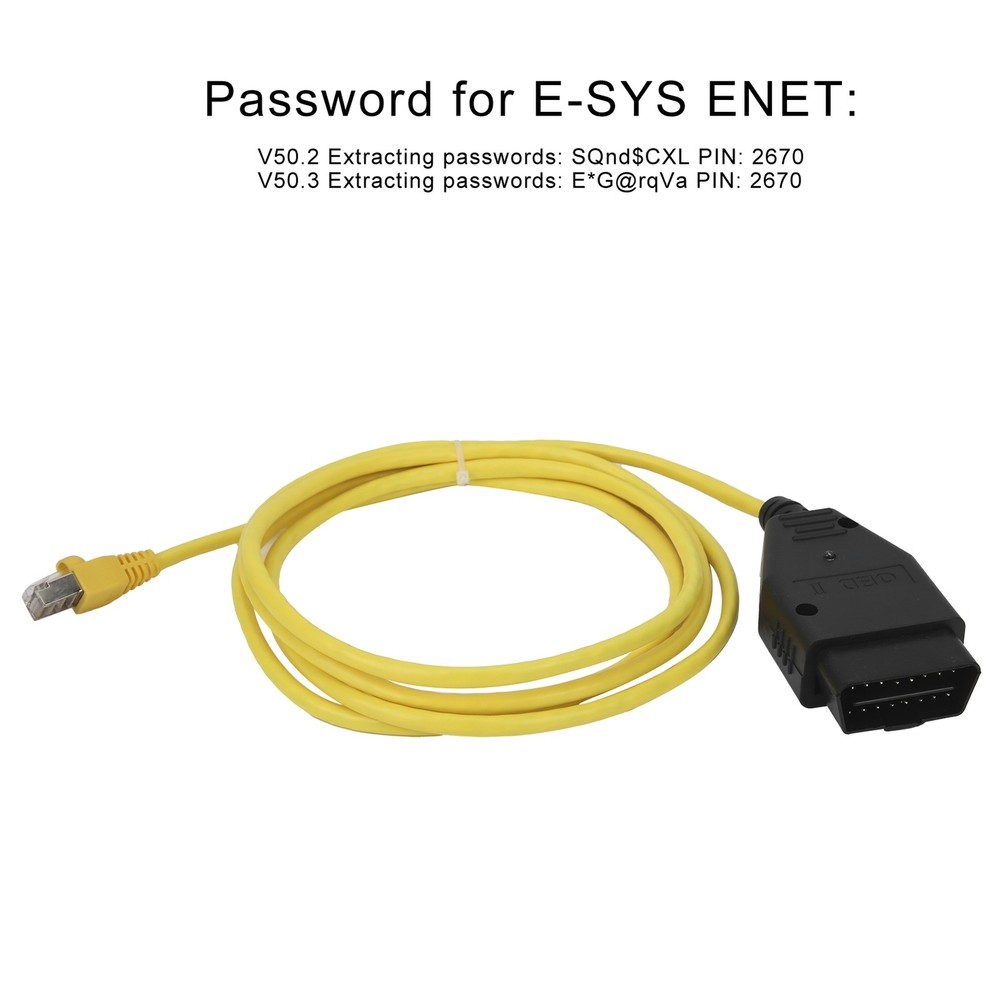 ENET Interface Cable For Coding Diagnostic Service Tools QZXX