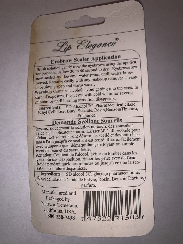 Eyebrow Sealer Lip Elegance 