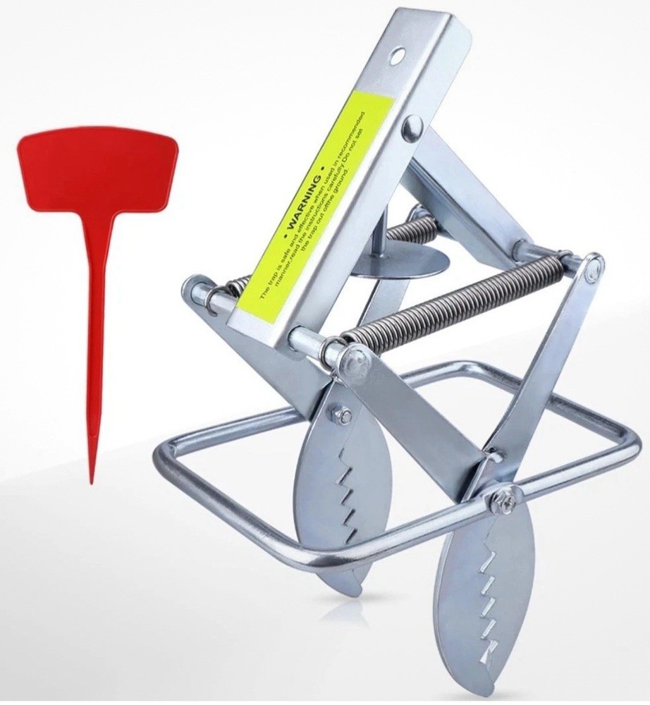 Upgraded Mole Scissor Trap, Mole Trap for Lawns, Easy Step Setup, Efficient