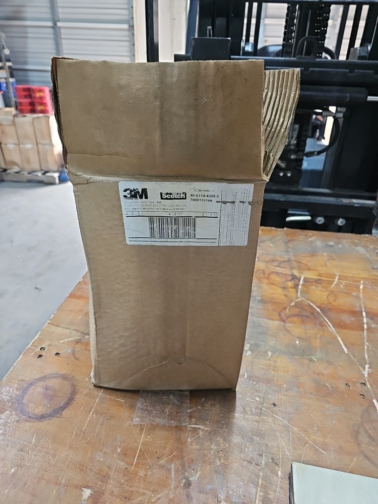 NEW BOX WITH 4 ROLLS 3M 368 CAUTION BURIED ELECTRIC LINE BELOW