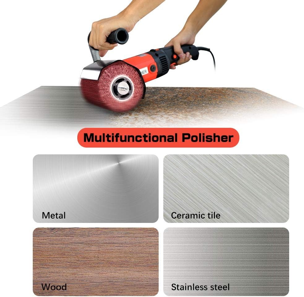 Tool 1400W Electric Burnishing Tool Machine 8 Variable Speed Wheel Sander