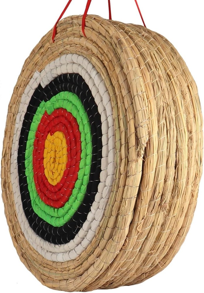 Handmade Straw Archery Target 7-Layer Round 19.7" Outdoor Shooting Practice