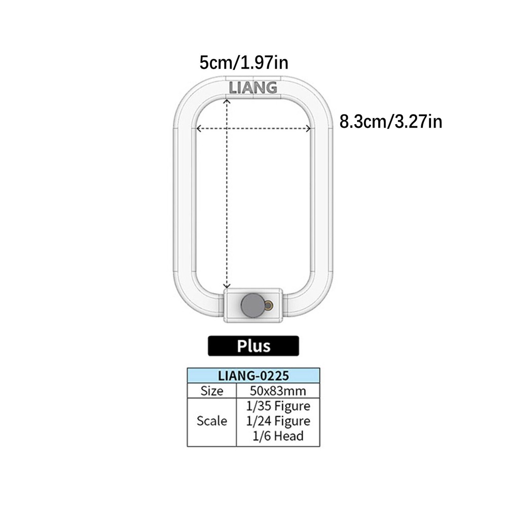Standard/Plus Optional 360° Rotating Model Work Holder Paint Handle Tool