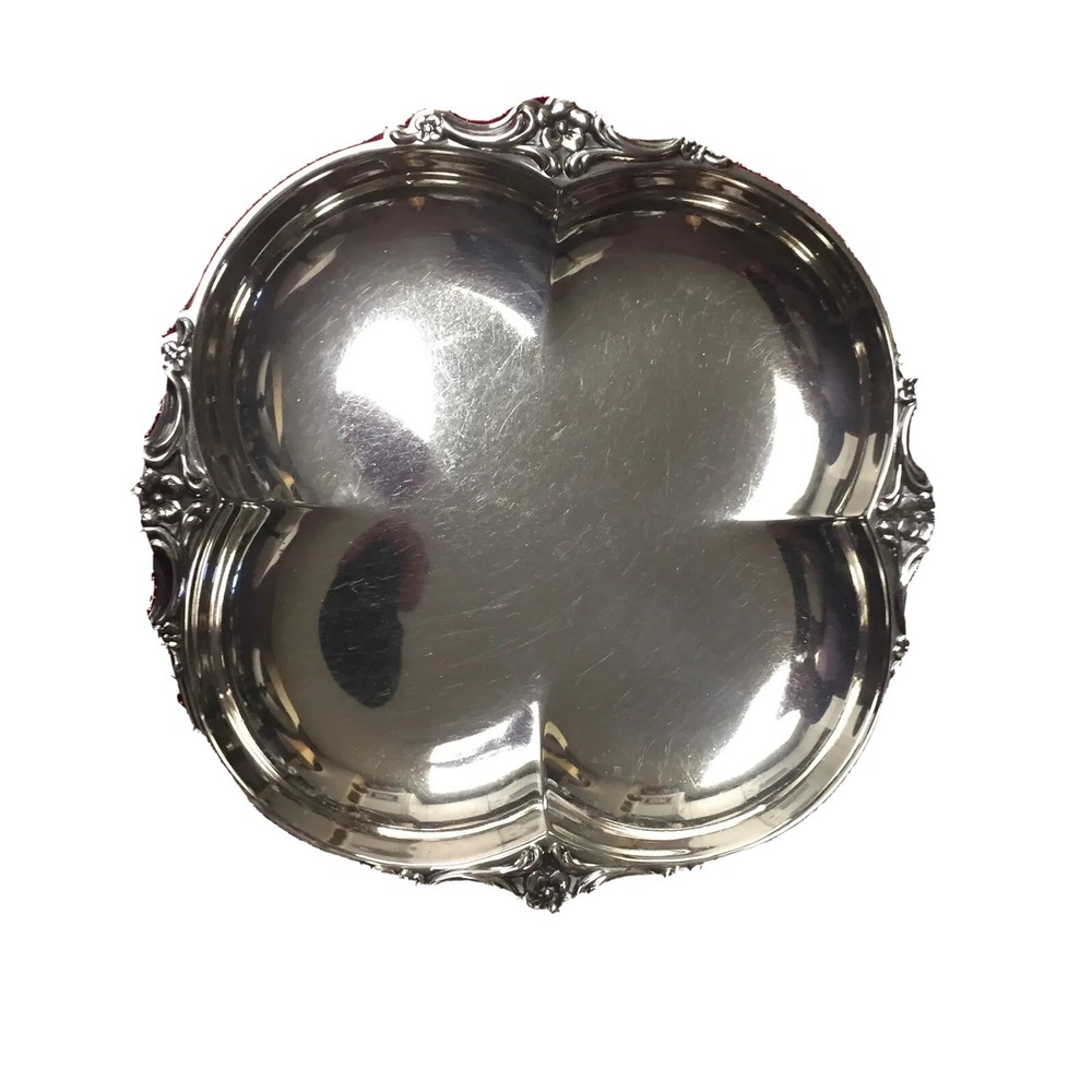 Vintage Silver Plate Nut Candy Bon Bon Dish