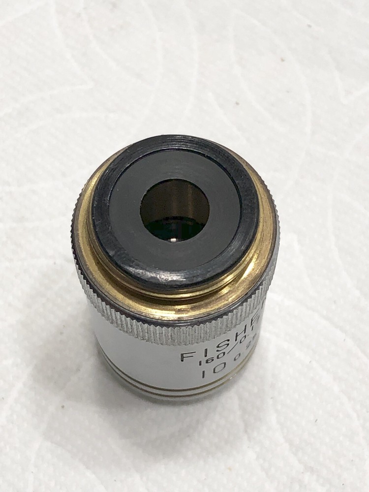 Fisher Scientific microscope Objective lens 160/0.17 10/.025