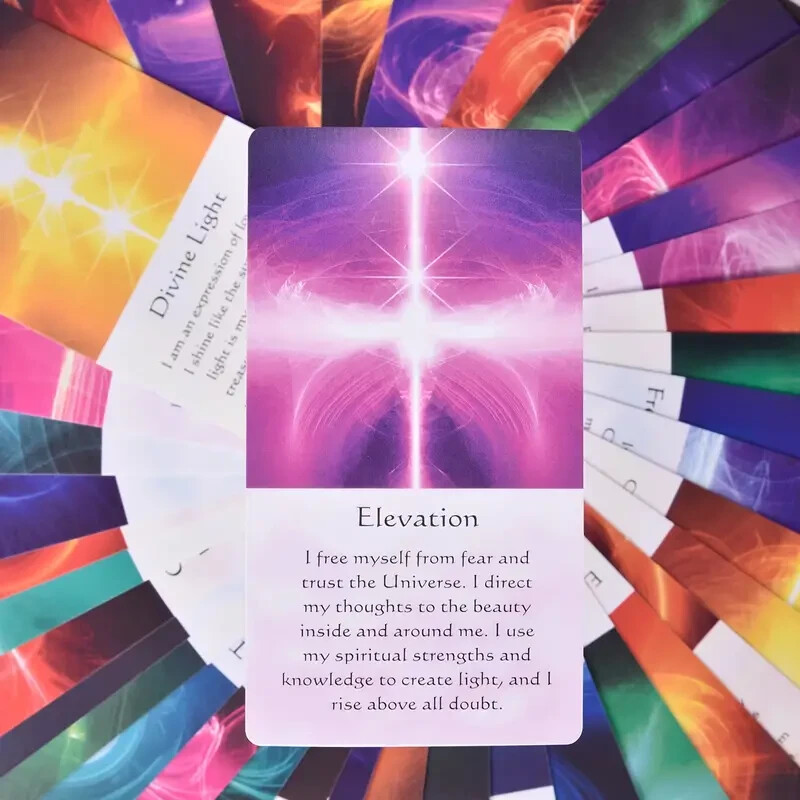 Healing Energy Oracle Cards (with Pdf-Guidebook), Divination Table Games