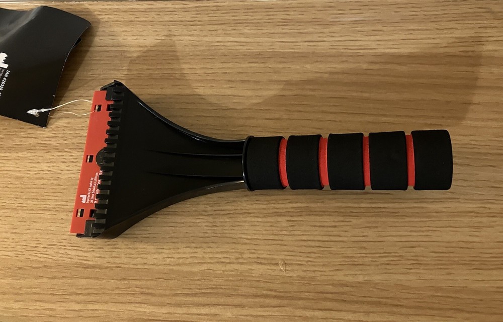 Ice Scraper With Squeegee Soft Grip Handle Car Windscreen Snow Wind Shield Frost