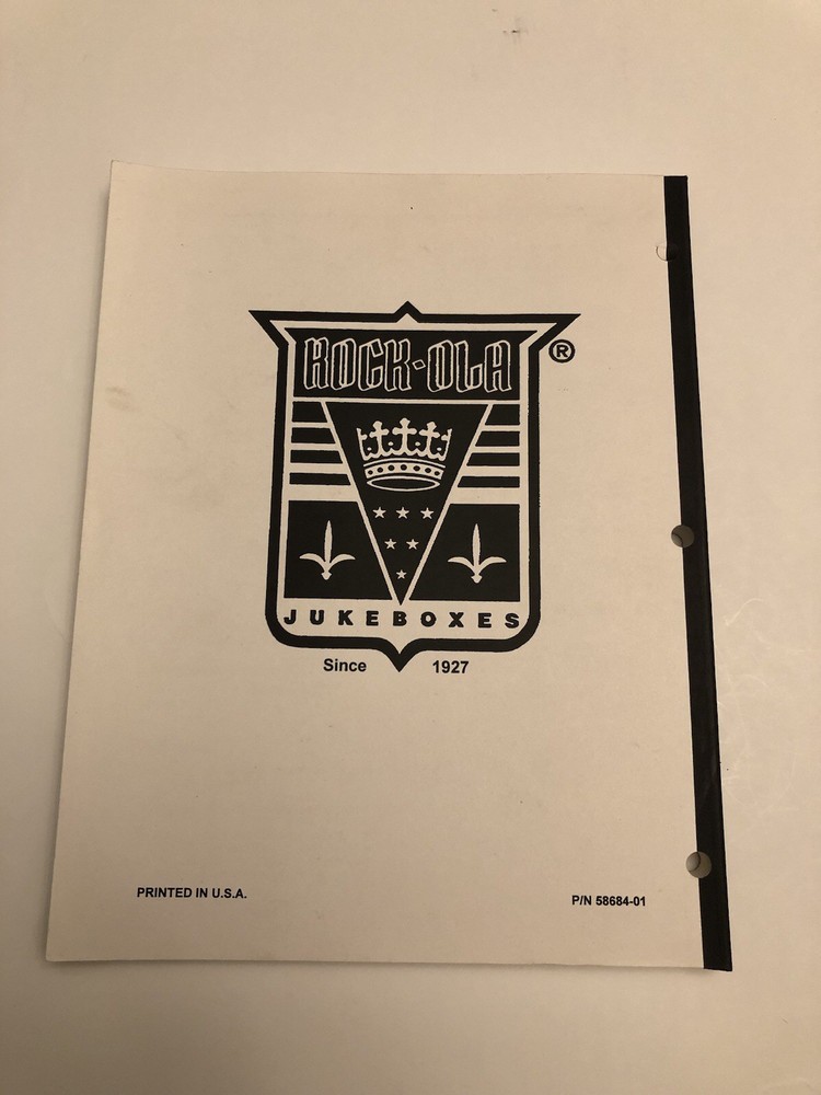 Rockola Compact CD Jukebox Manual