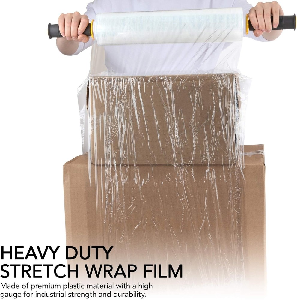 Packing Supplies: 15" Heavy Duty Stretch Wrap 2-Pack