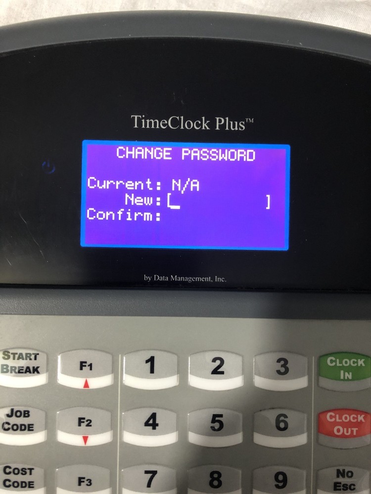 Data Management TIMECLOCK Plus HID Proxpoint Plus CTA2000 w/ Power Supply & Key