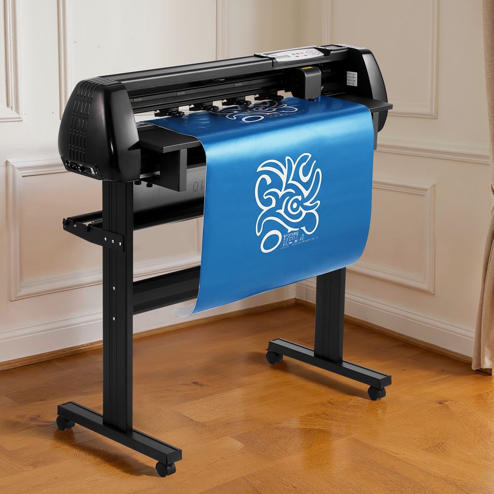 VEVOR Vinyl Cutter Machine Vinyl Plotter Printer Bundle 34 inch Max Feed Width