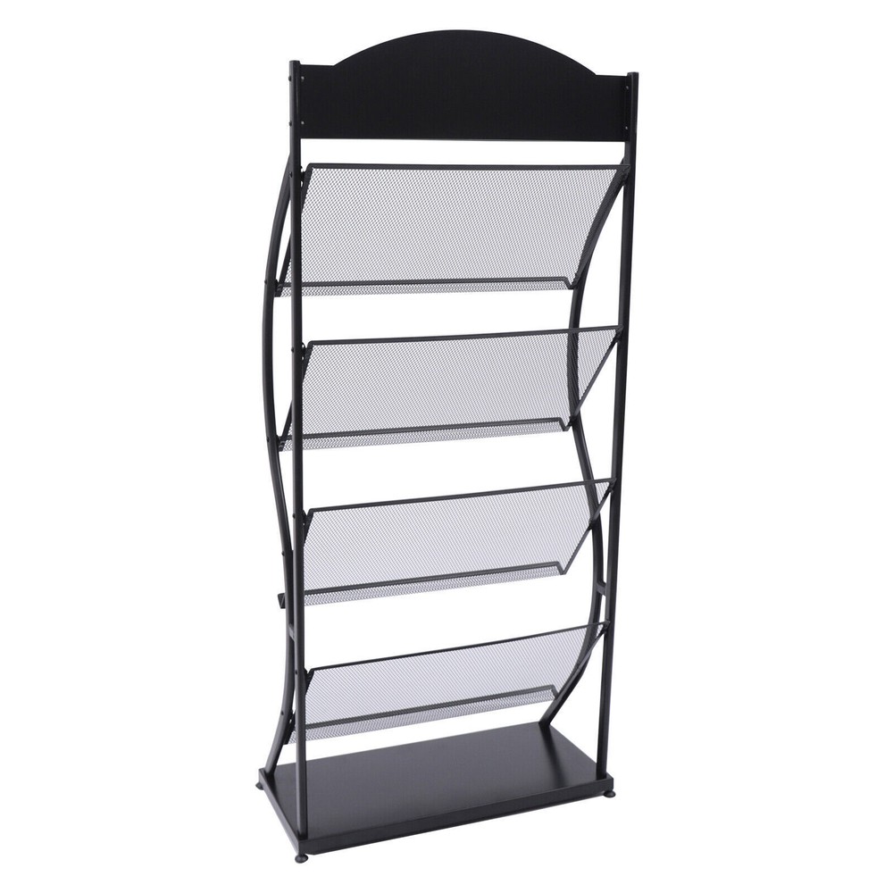Multilayer Book Shelf Rack Floor Storage Display Rack USspaper Comic Display