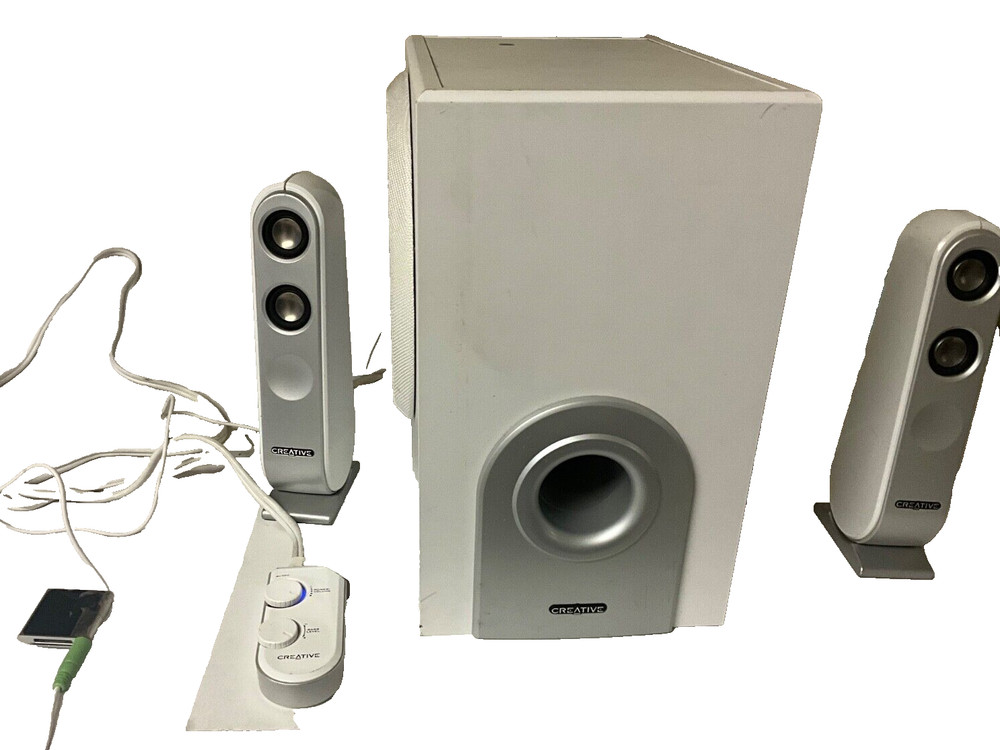 Creative I-TRIGUE L3450 White 2.1 Computer Speaker System (see video)
