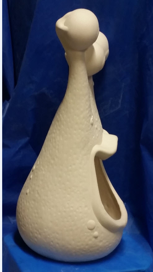 Ceramic Bisque ~~Ready to Paint ~~Three Eyed Monster Candy Server