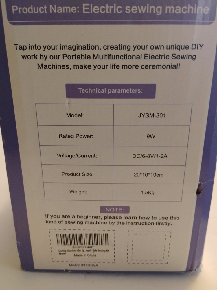 Mini Portable Sewing Machine DIY Projects Heming Tested