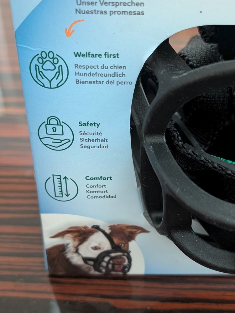 Baskerville Ultra Dog Muzzle Size 3 Black Comfortable Dog Friendly Breathable