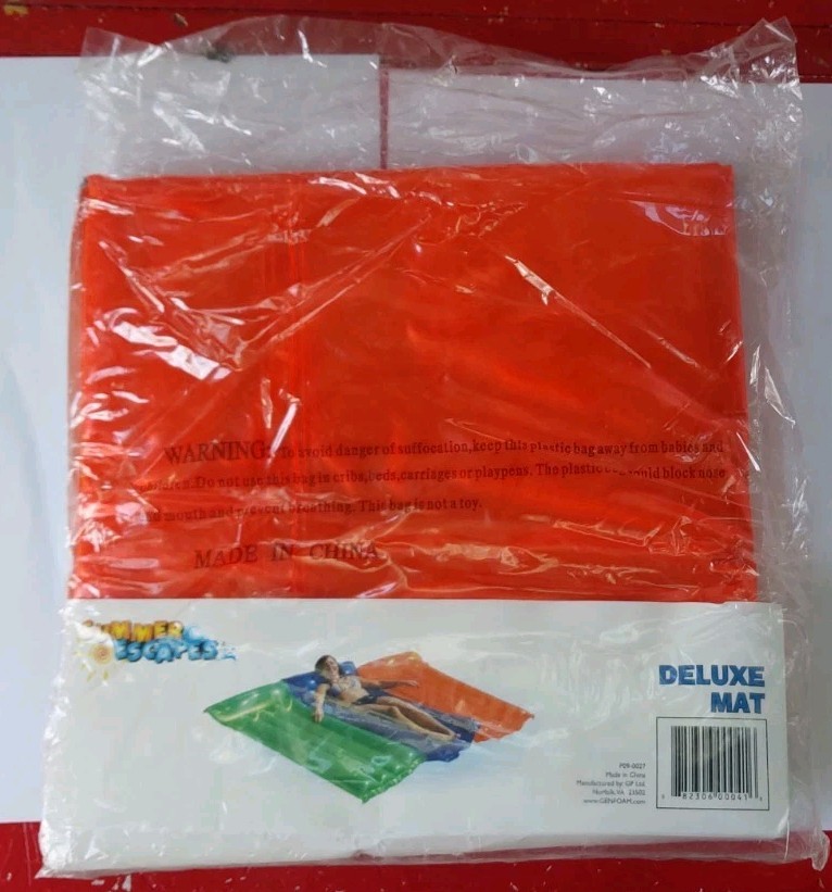 Summer Escapes Inflatable Orange Float 72x32