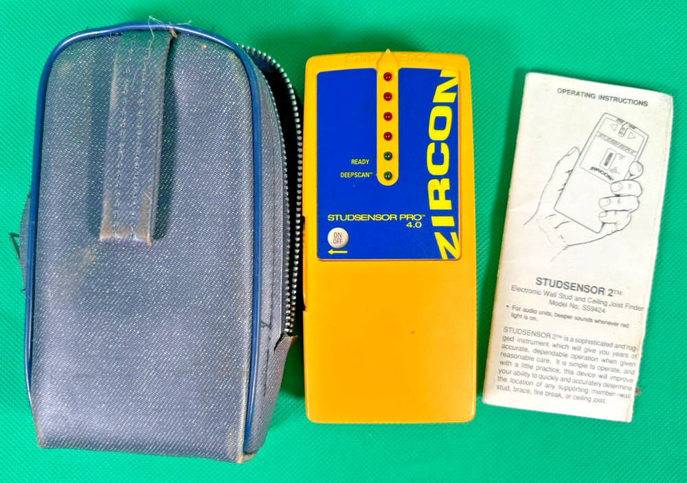Zircon StudSensor Pro 4.0 Stud and Joist Finder with DeepScan & Case Tested