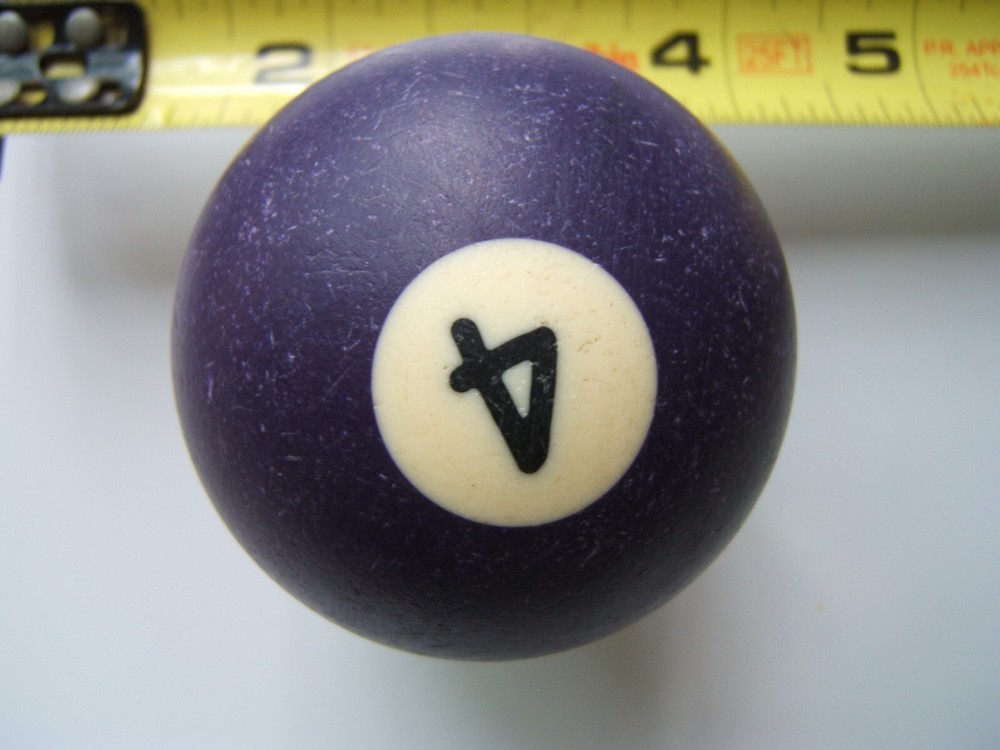 Billiard/Pool Balls / Individual replacement / 2 1/4" diameter / No. 4