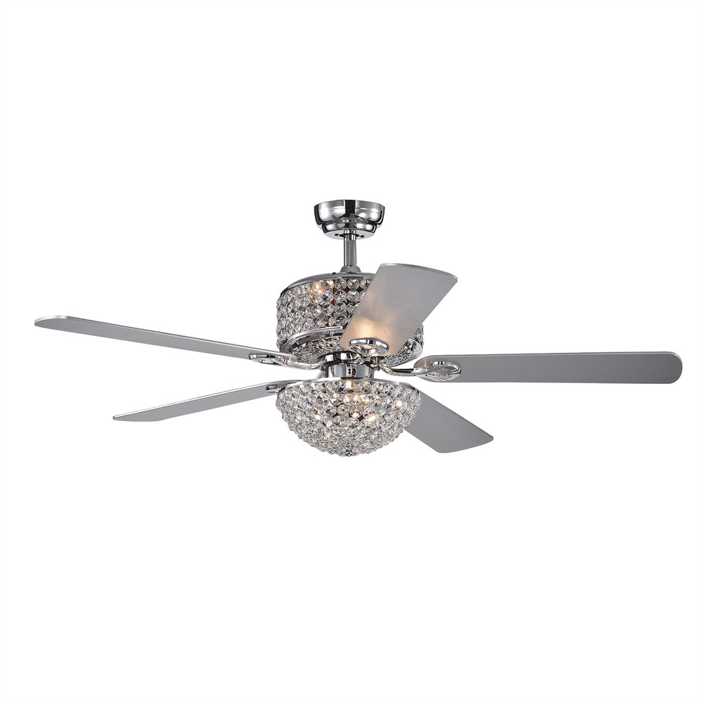 Finlayson Chrome 5-blade 52-inch Lighted Ceiling Fan