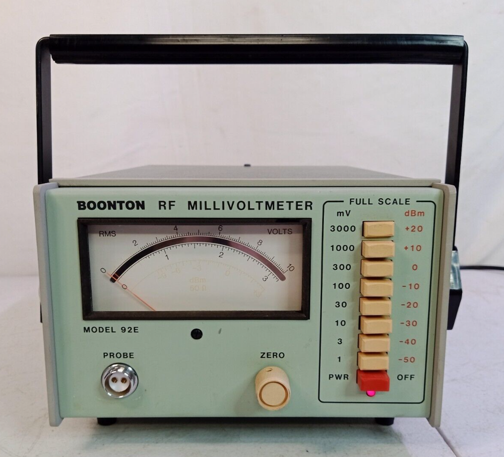 Boonton 92E RF Millivoltmeter - Powers On - No Probe - Untested
