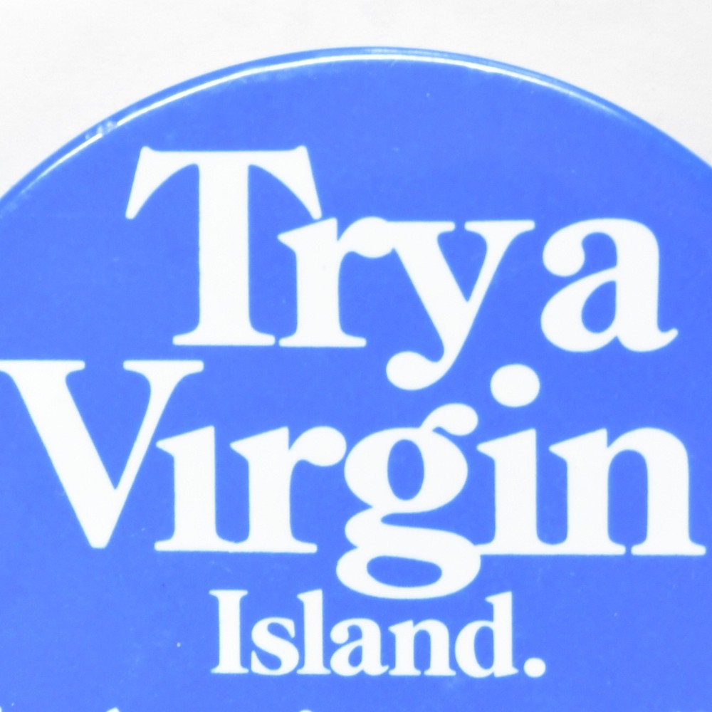 Try a Virgin Island Pinback Button