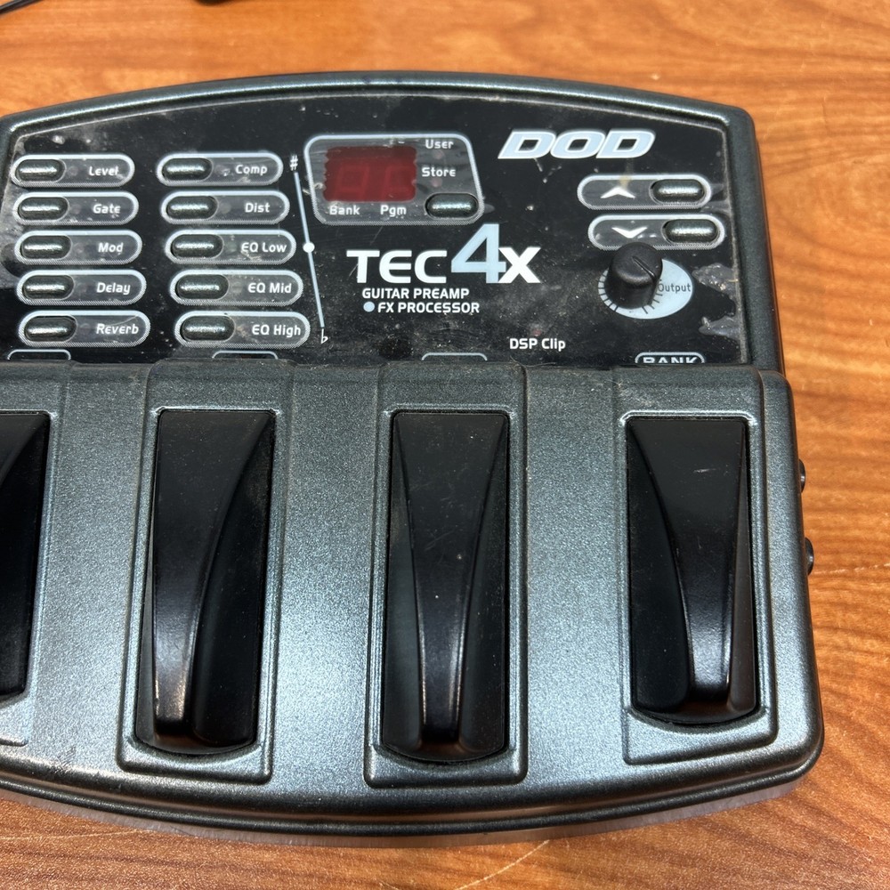 DOD TEC 4x Guitar Preamp/FX Processor. Untested Parts Repair