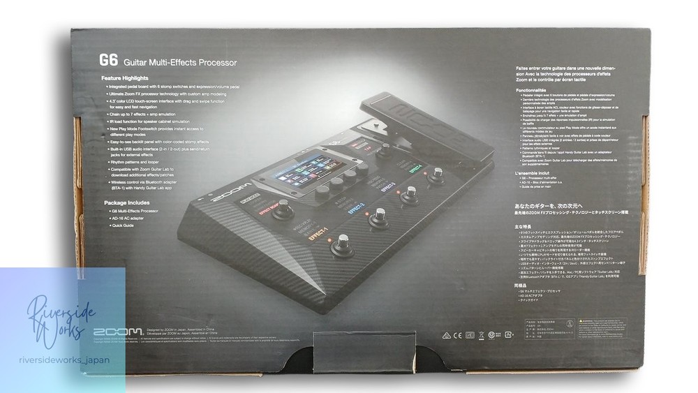 ZOOM G6 Multi-Effects Processor for Guitar and Bass JP