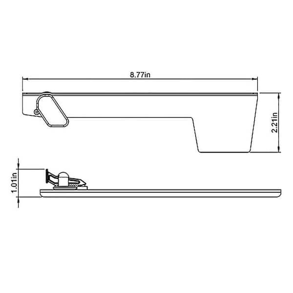 Architectural Mailboxes Replacement Durable Aluminum Mailbox Flag Kit Red