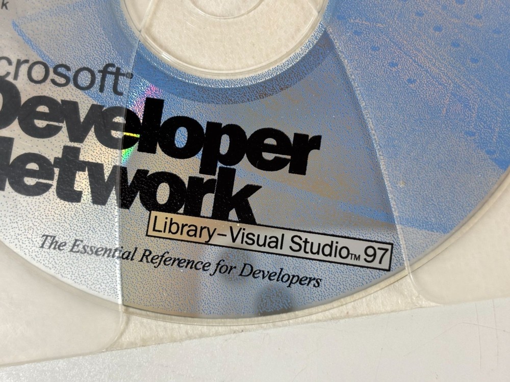 Rare Microsoft Developer Network Library Visual Studio 97 CD-ROM Vintage Softwar