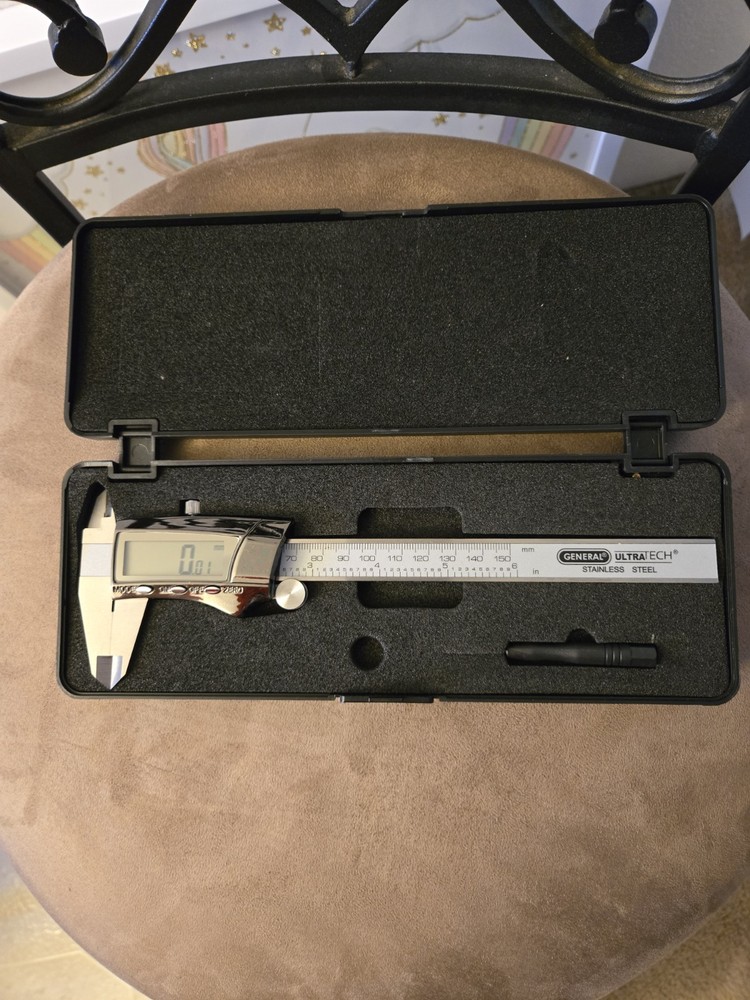 General Tools Digital Caliper #147 - 6" Precision Measuring Tool - Stainless Ste