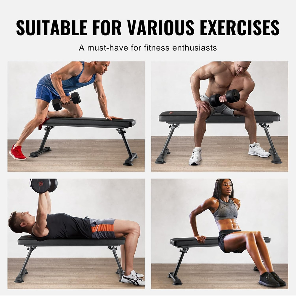 Sit up Bench, Decline Ab Bench with Reverse Crunch Handle, Adjustable Height Set