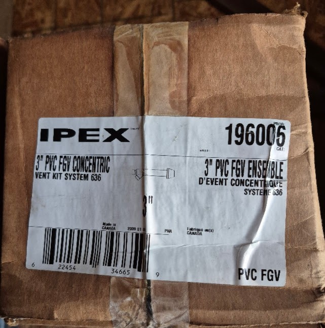 Bosch IPEX 196006 3" Concentric Vent Termination Kit System