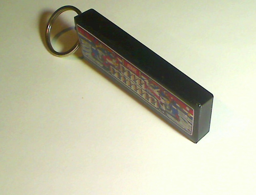 Pole Position Arcade Marquee Coin Door accessory Keychain