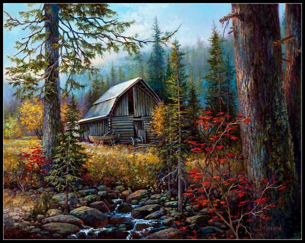 Burma Barn - Chart Needlework Crafts DIY - Counted Cross Stitch Patterns