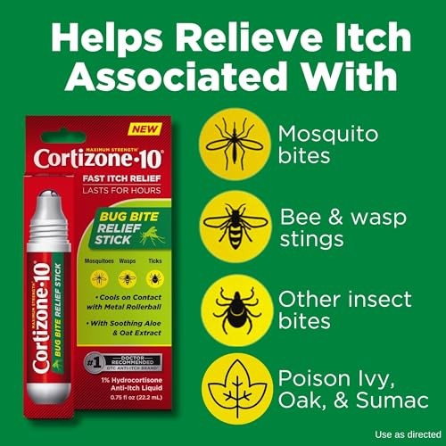 Cortizone-10 Maximum Strength Itch Relief Bug Bite Stick, 1% Hydrocortisone