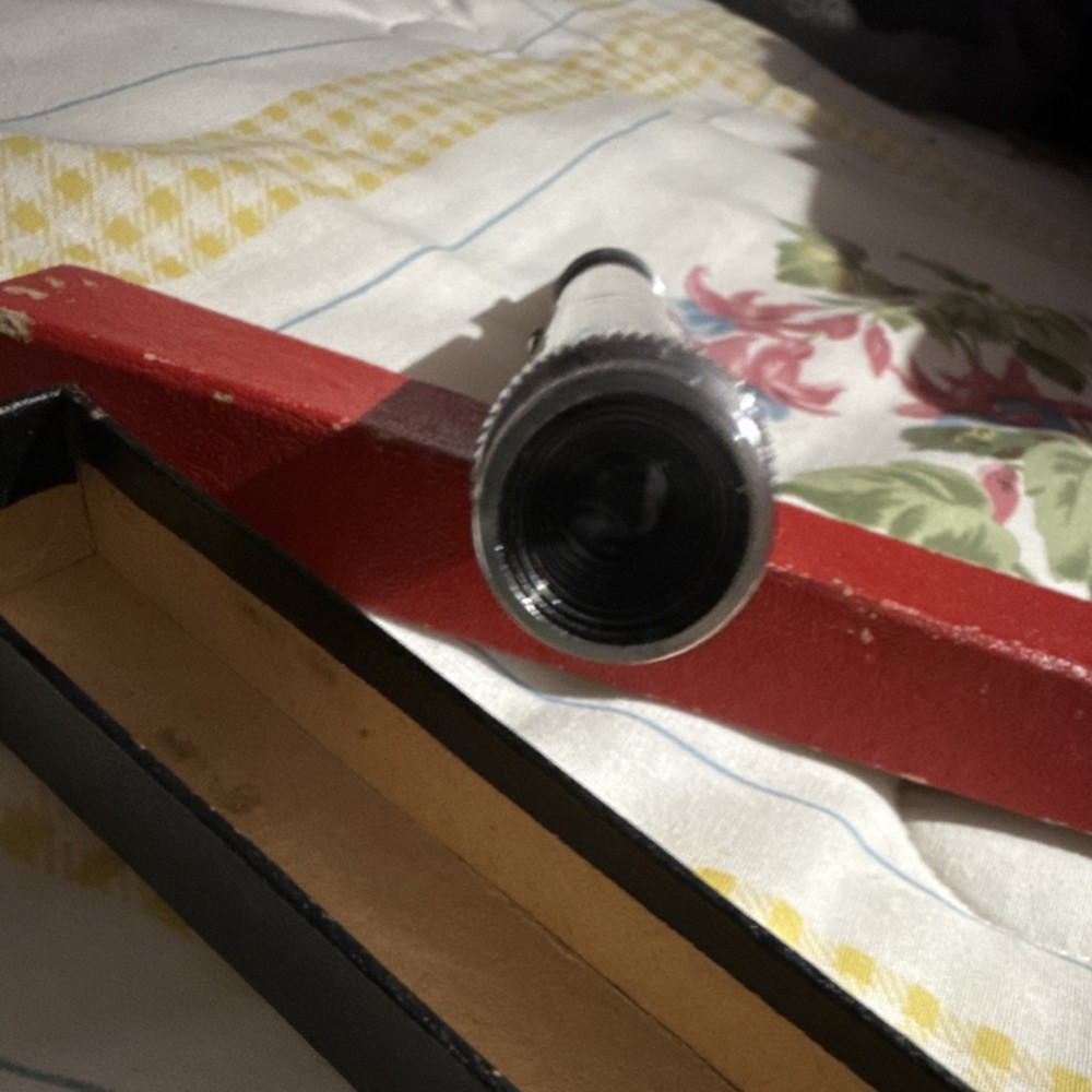 Handheld Microscope Adjustable 30X 40X 60X Magnification with Red Case