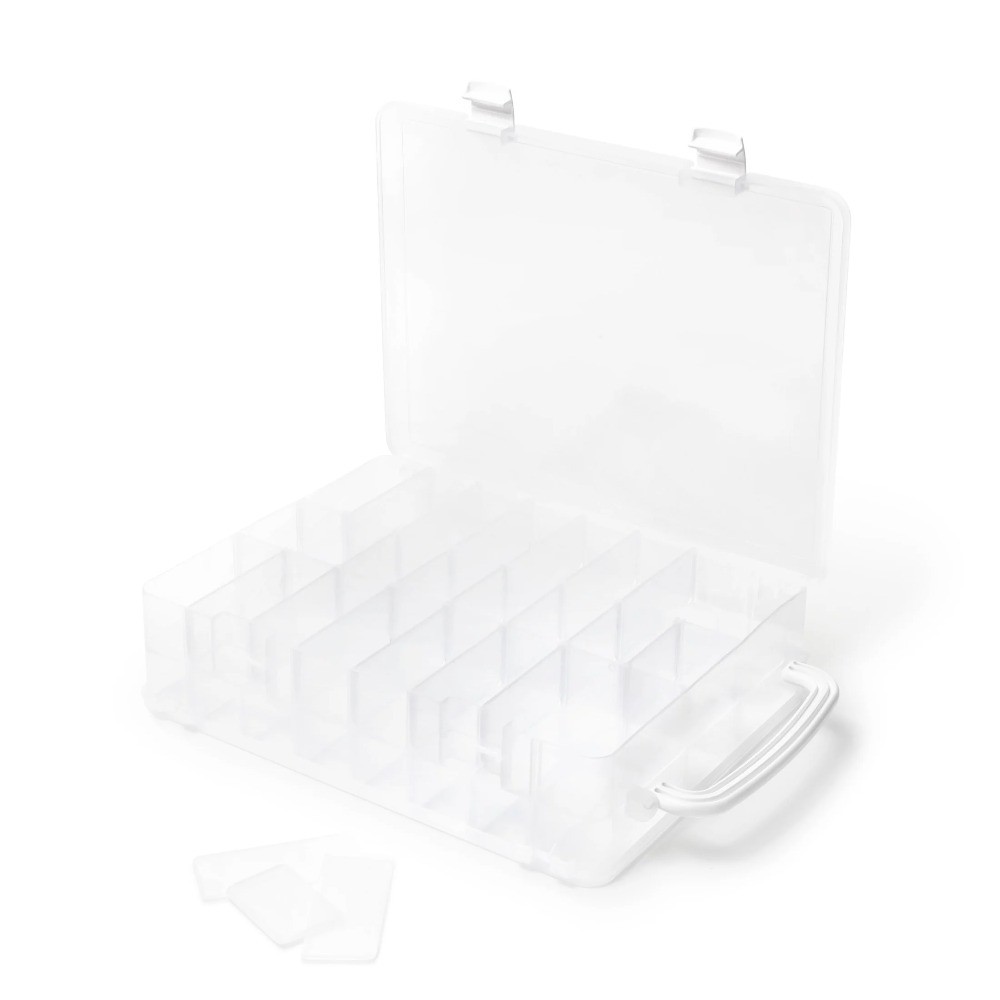 Thread Spool Organizer Box for Sewing and Embroidery, Holds 48 Spools